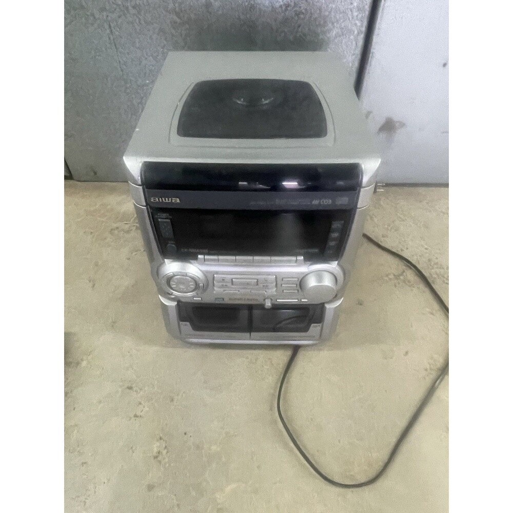 Aiwa CX-NMA545 Stereo System 3 CD Changer Dual Cassette Speakers Remote